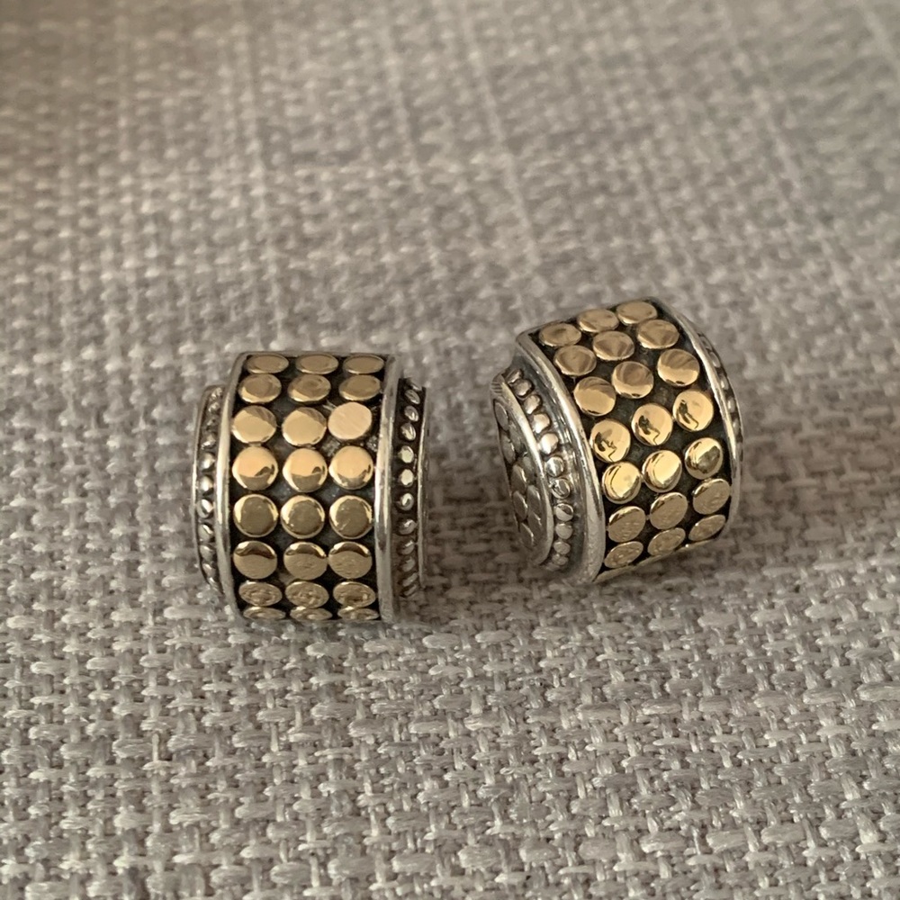 John Hardy Small Gold Dots Earrings